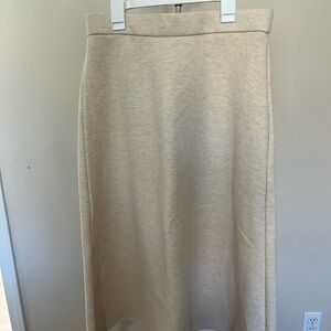 OGL Cream Midi A-Line Skirt
